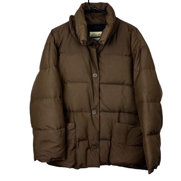 Eddie Bauer Jackets & Blazers - Vintage Eddie Bauer Women’s Goose Down Puffer Jacket Chocolate brown Size M
